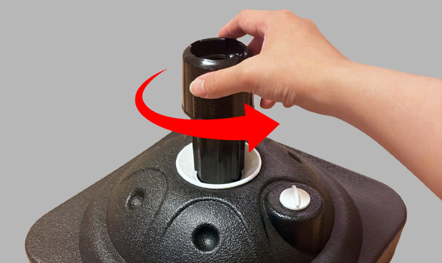 のぼりスタンド・注水台 組み立ての手順